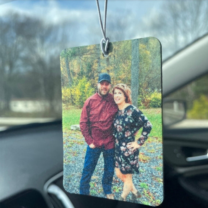 Personalized Handmade Picture Car Freshener Valentines Day Gift For Him Her