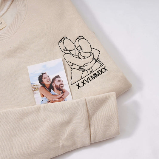Custom Embroidered Sweatshirt From Text & Photo
